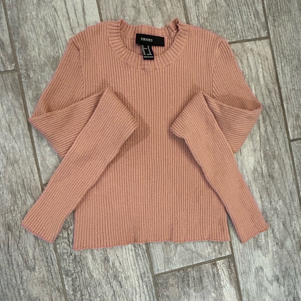 Forever 21 Mauve Ribbed Sweater